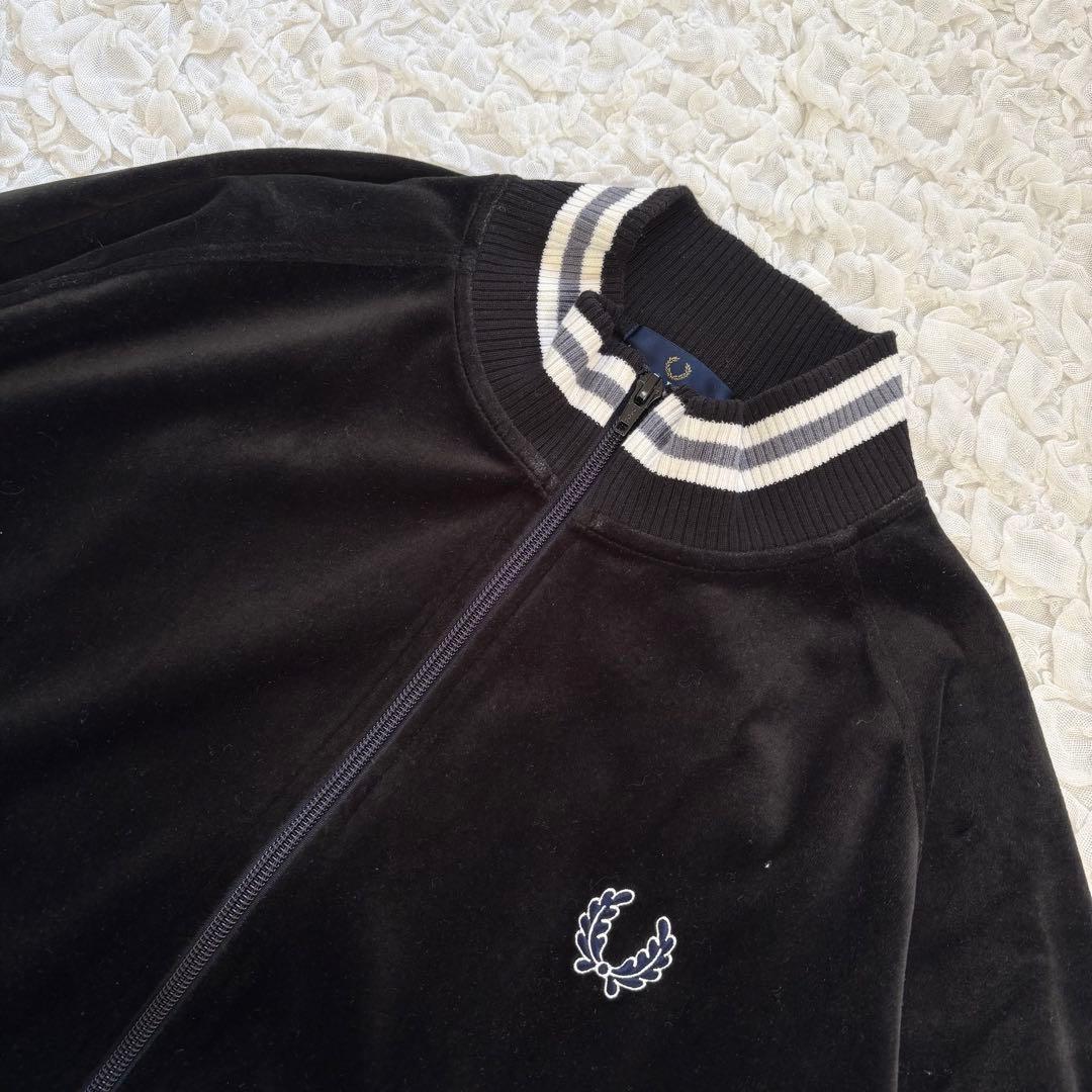 希少日本製　フレッドペリー ベロアトラックジャケットリブライン