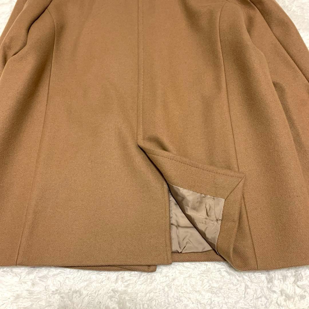 美品⭐️23区 ウールカシミヤ混 ブラウン ピーコート 大きいサイズ