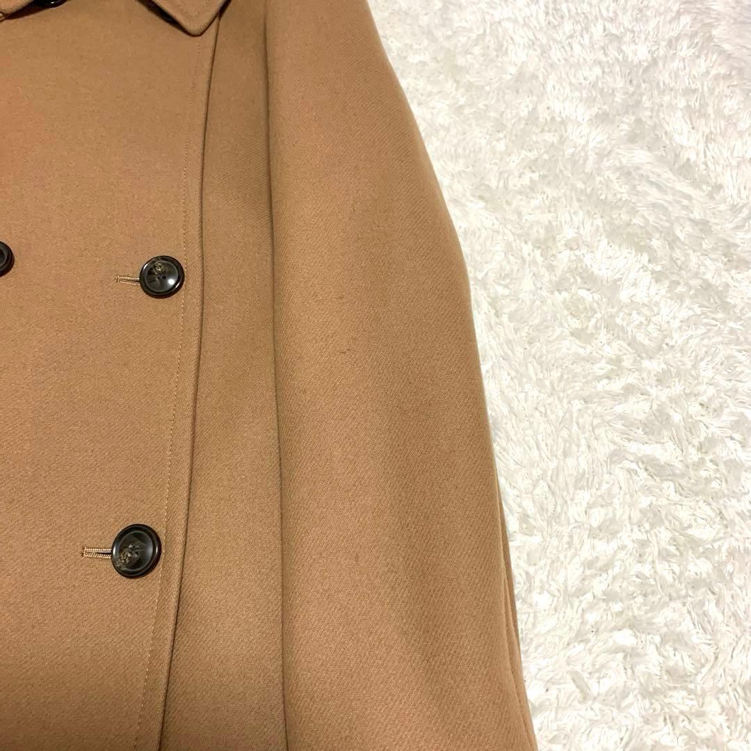 美品⭐️23区 ウールカシミヤ混 ブラウン ピーコート 大きいサイズ