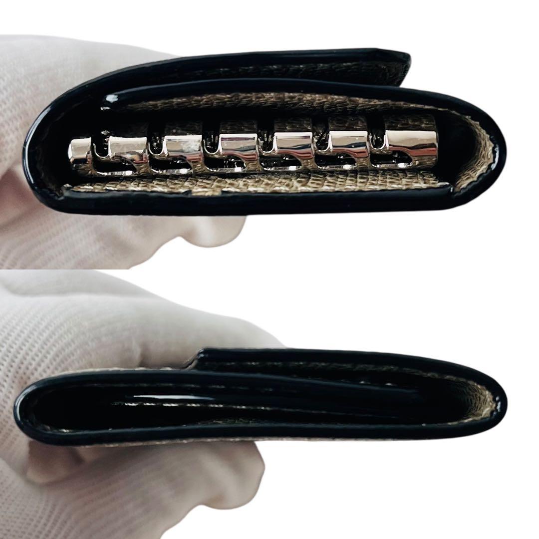 極美品✨ Valextra ヴァレクストラ 6連キーケース 本革 グレージュ