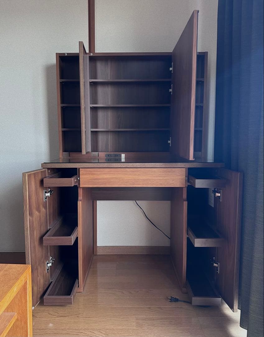 【送料込み美品】ACTUS ドレッサー 三面鏡 アクタス