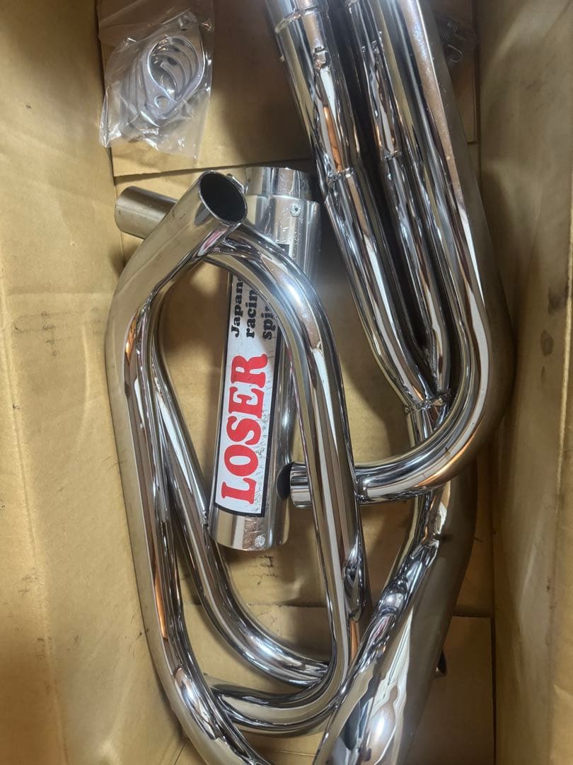 殿*様 LOSER ステンレス マフラー クローム