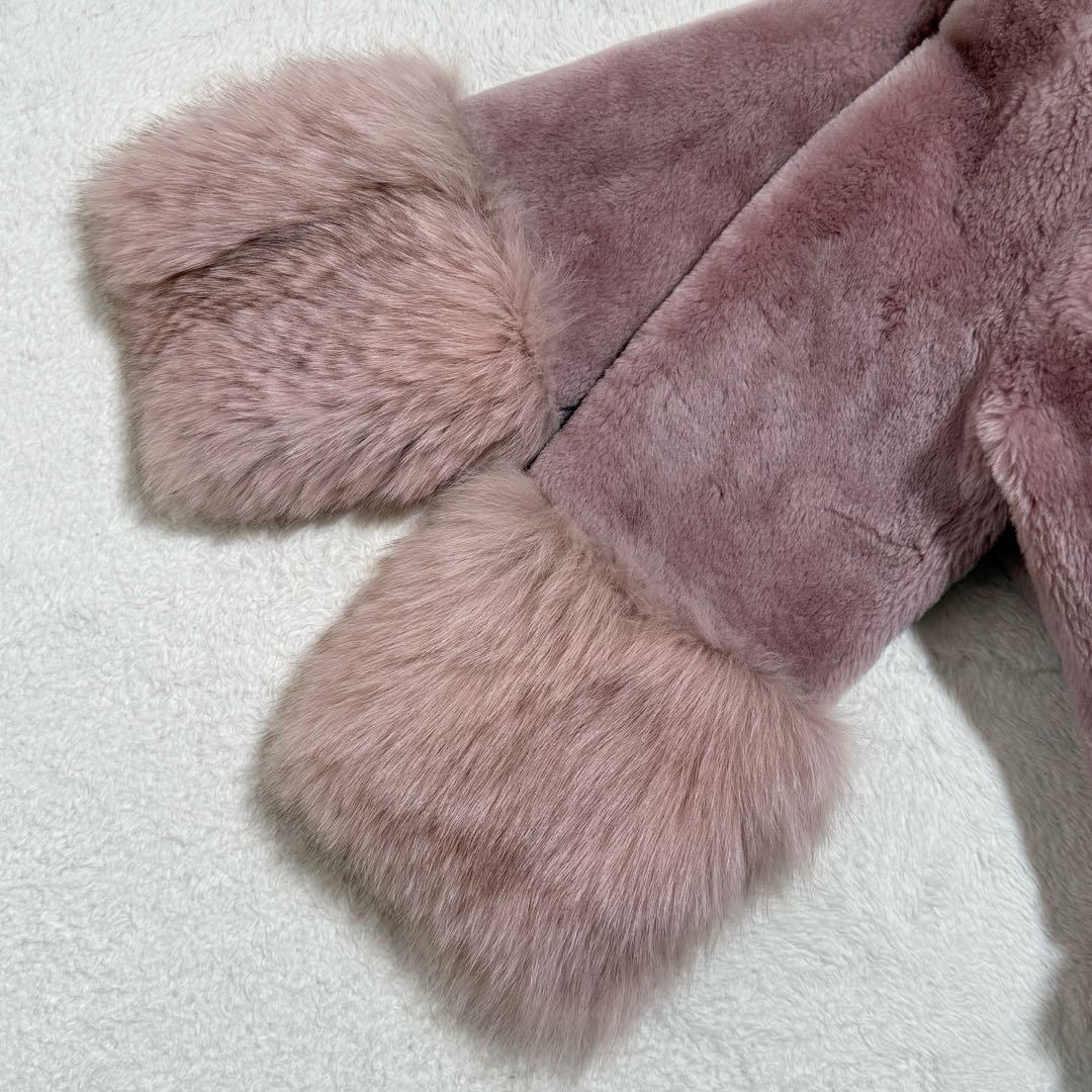 極美品　グレースコンチネンタル ラムファーフォックスファー　コート　2way