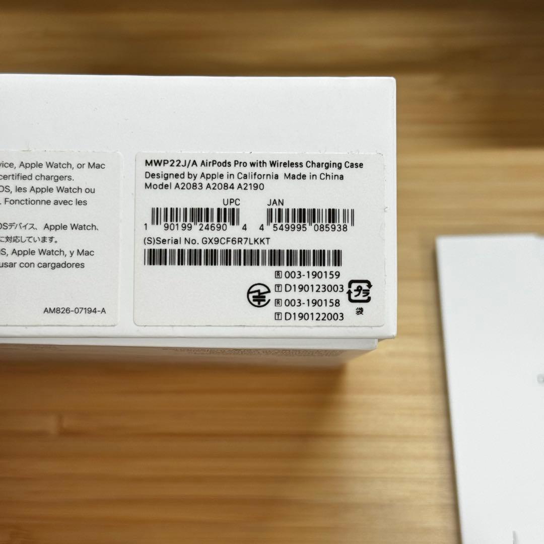 airpods pro 第1世代 MWP22J/A 本体