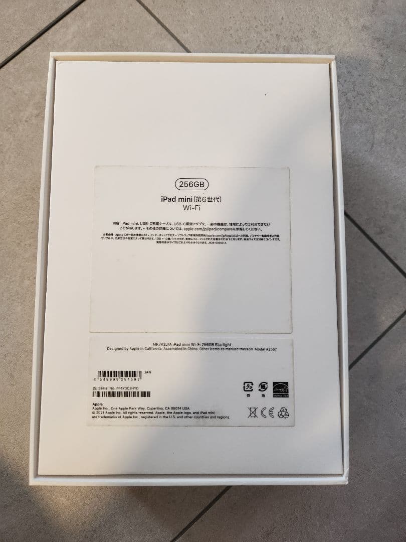 iPad本体 iPad mini 256gb wifi