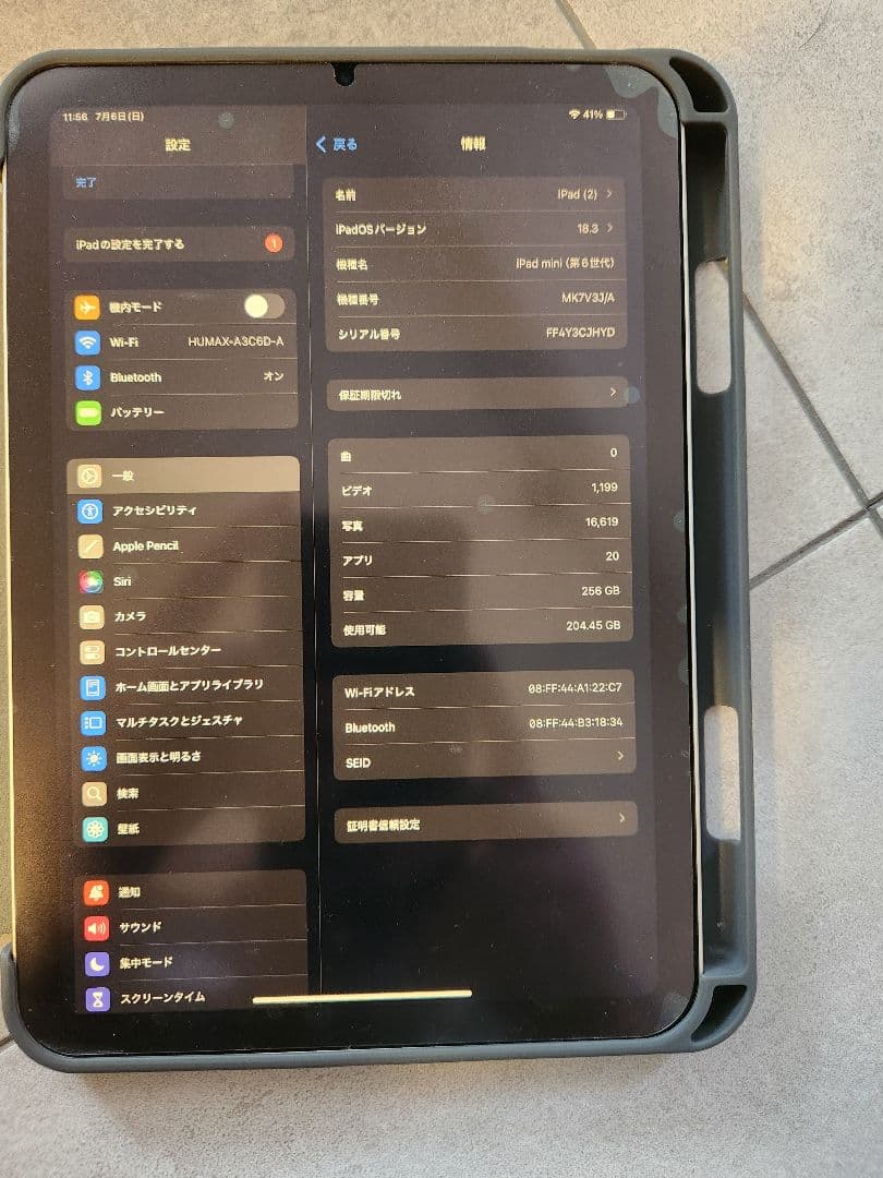 iPad本体 iPad mini 256gb wifi