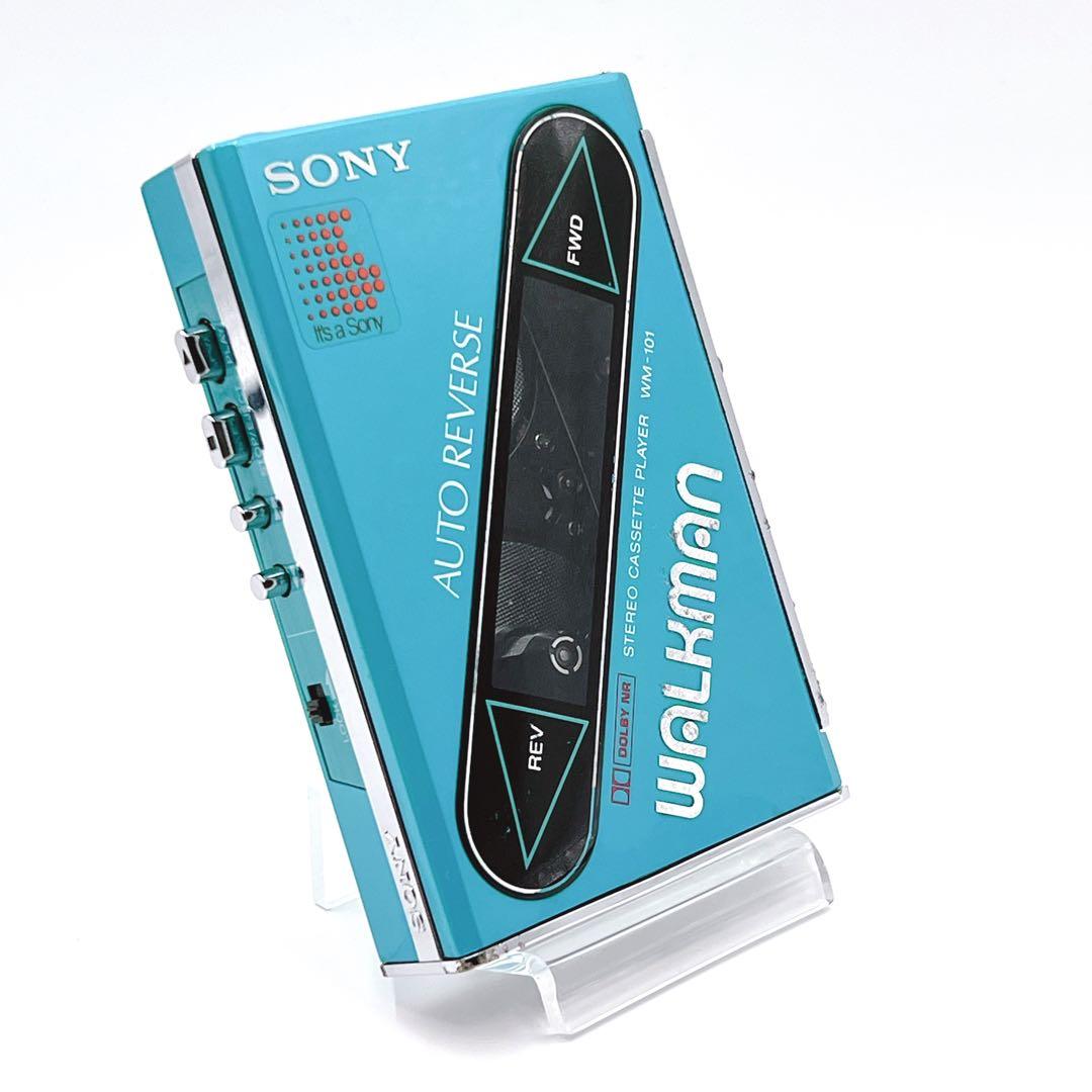 【美品・動作品】 SONY WM-101 ウォークマン 希少色　ブルー