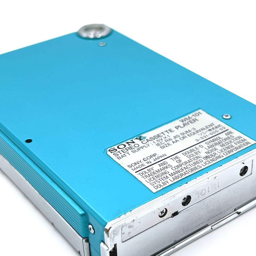 【美品・動作品】 SONY WM-101 ウォークマン 希少色　ブルー
