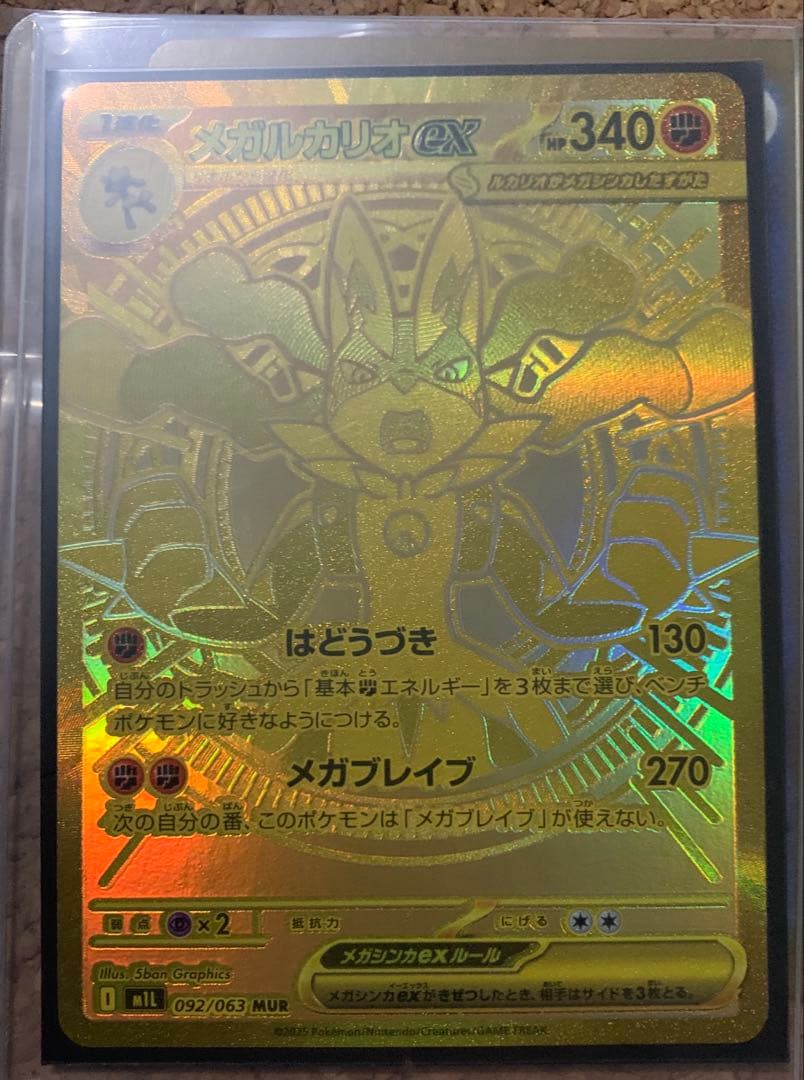 ネ*ス様 超レア　メガルカリオMUR 自引き