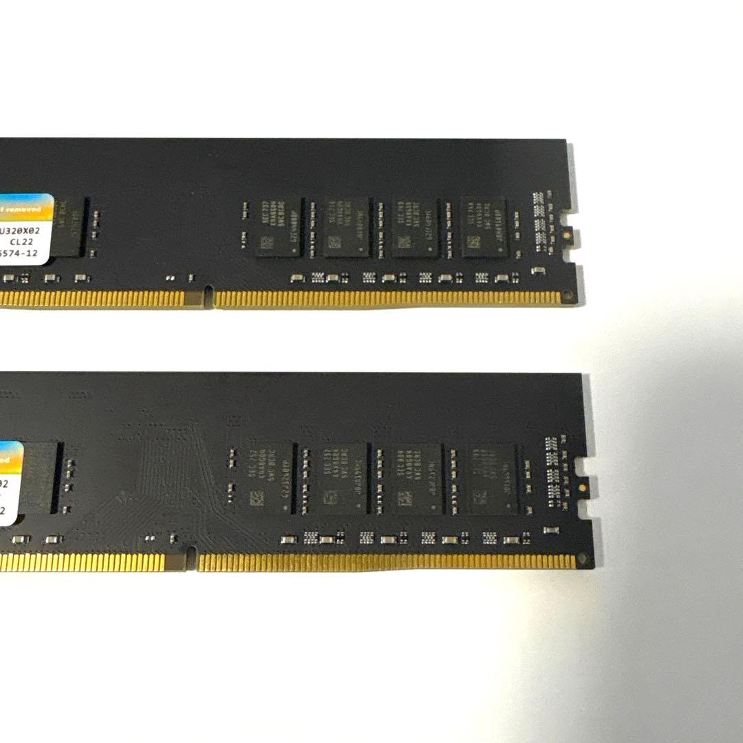 DDR4-3200 CL22 16GB 2枚セット