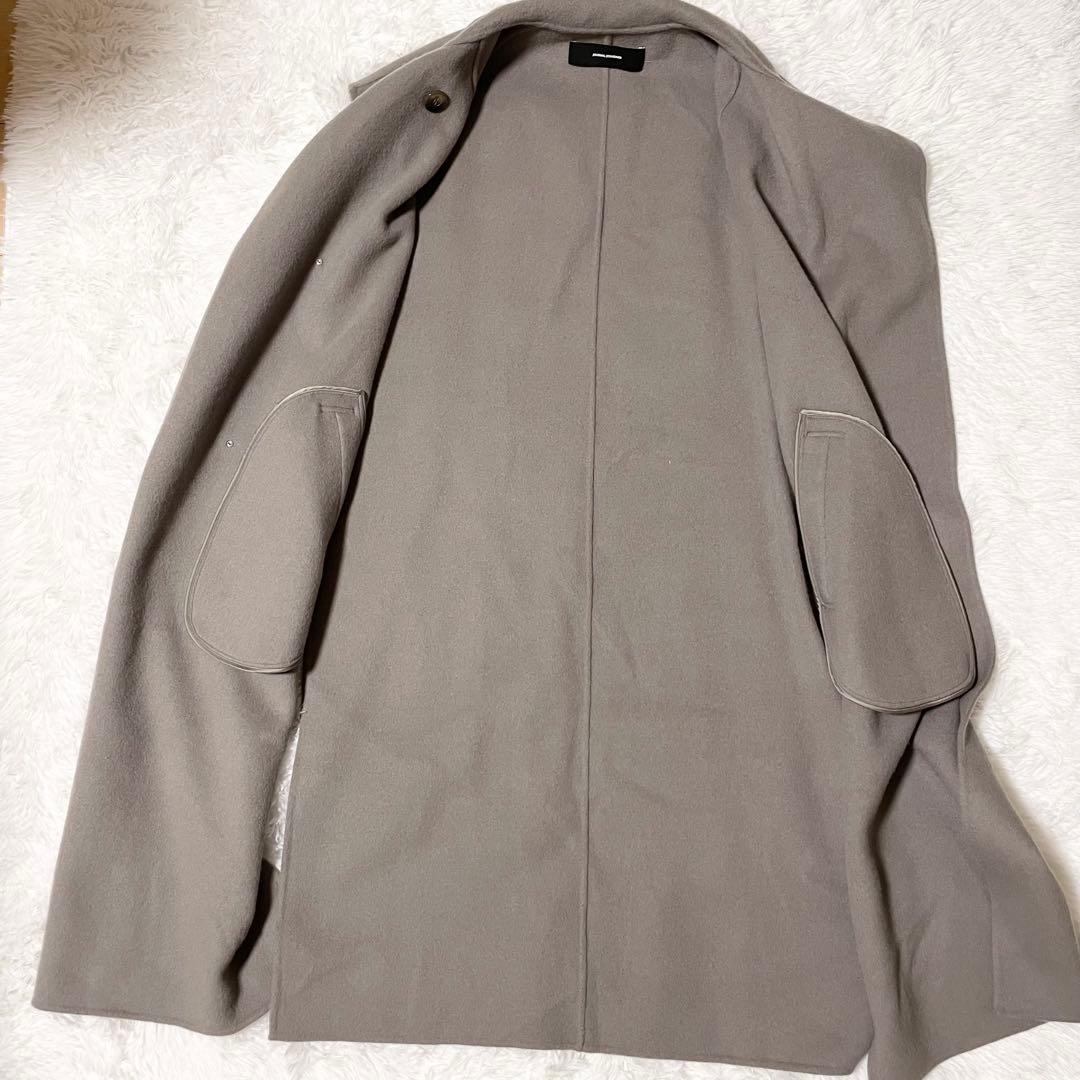 ジャーナルスタンダード　ウールリバーミリタリーロングジレ　グレー