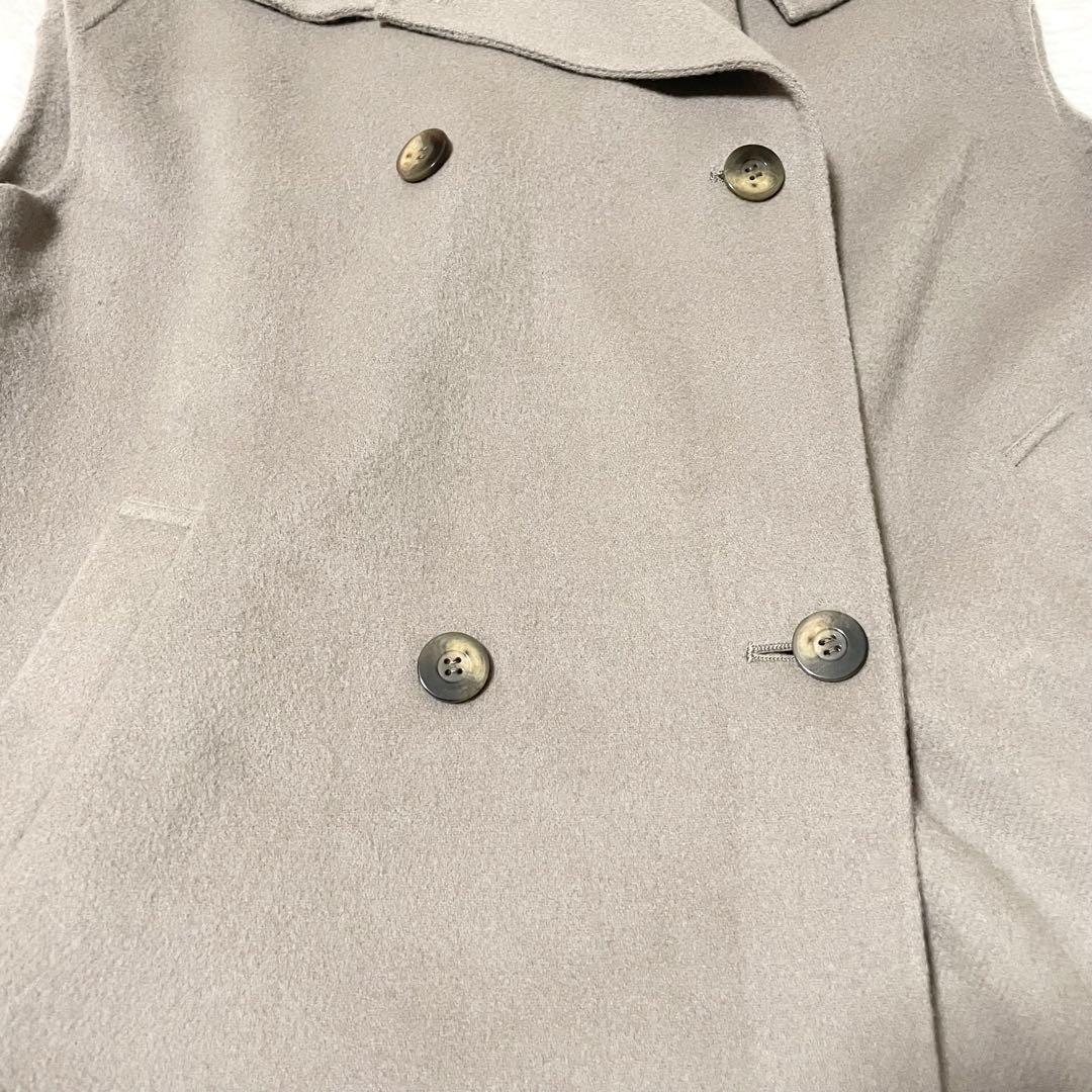 ジャーナルスタンダード　ウールリバーミリタリーロングジレ　グレー