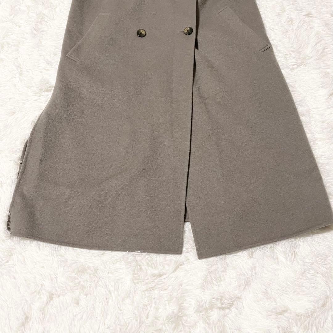 ジャーナルスタンダード　ウールリバーミリタリーロングジレ　グレー