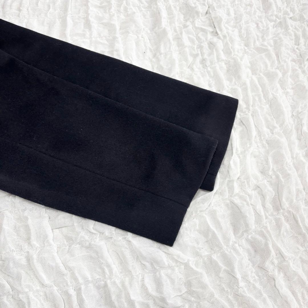 kagure (かぐれ) ブルゾン ウールフードショートコート　ネイビー