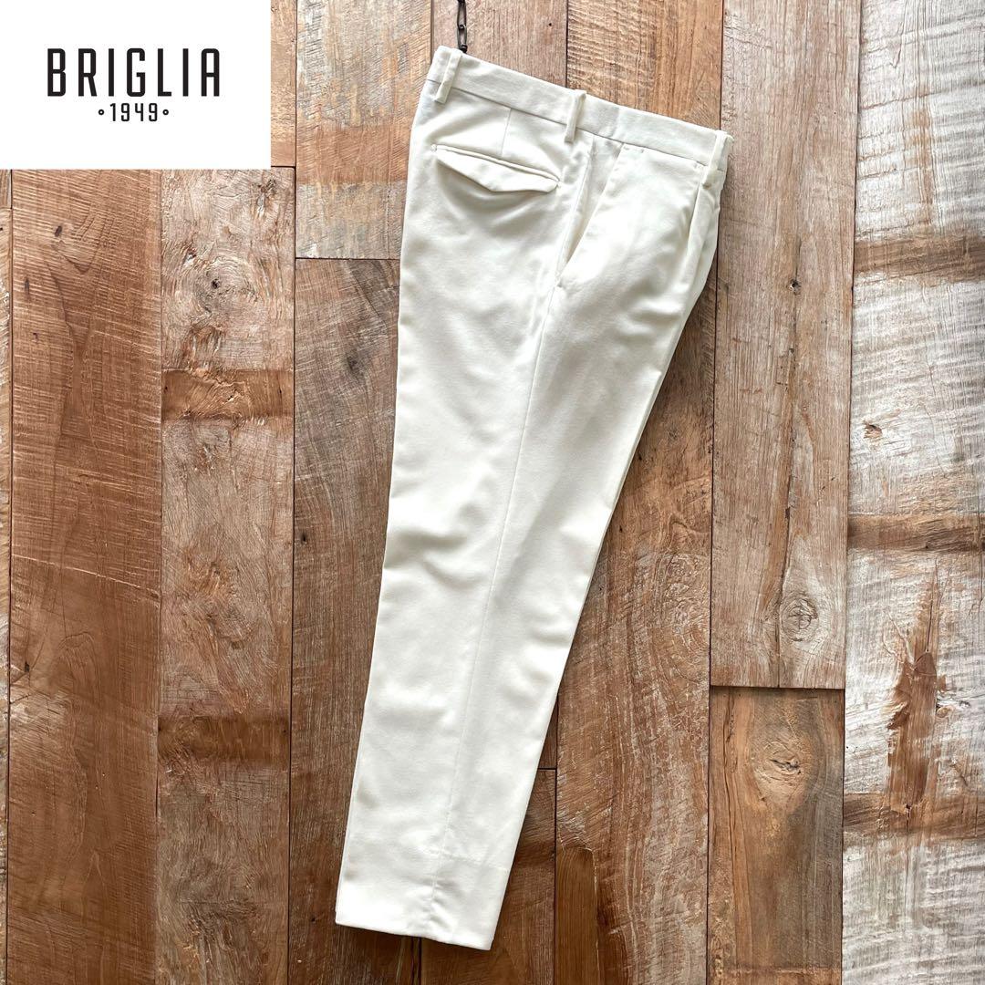 【極美品】BRIGLIA 1949 テーパード ウール スラックス パンツ 46