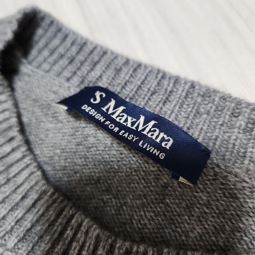 美品☆'S Max Mara☆ニットワンピース ウールカシミヤ S グレー