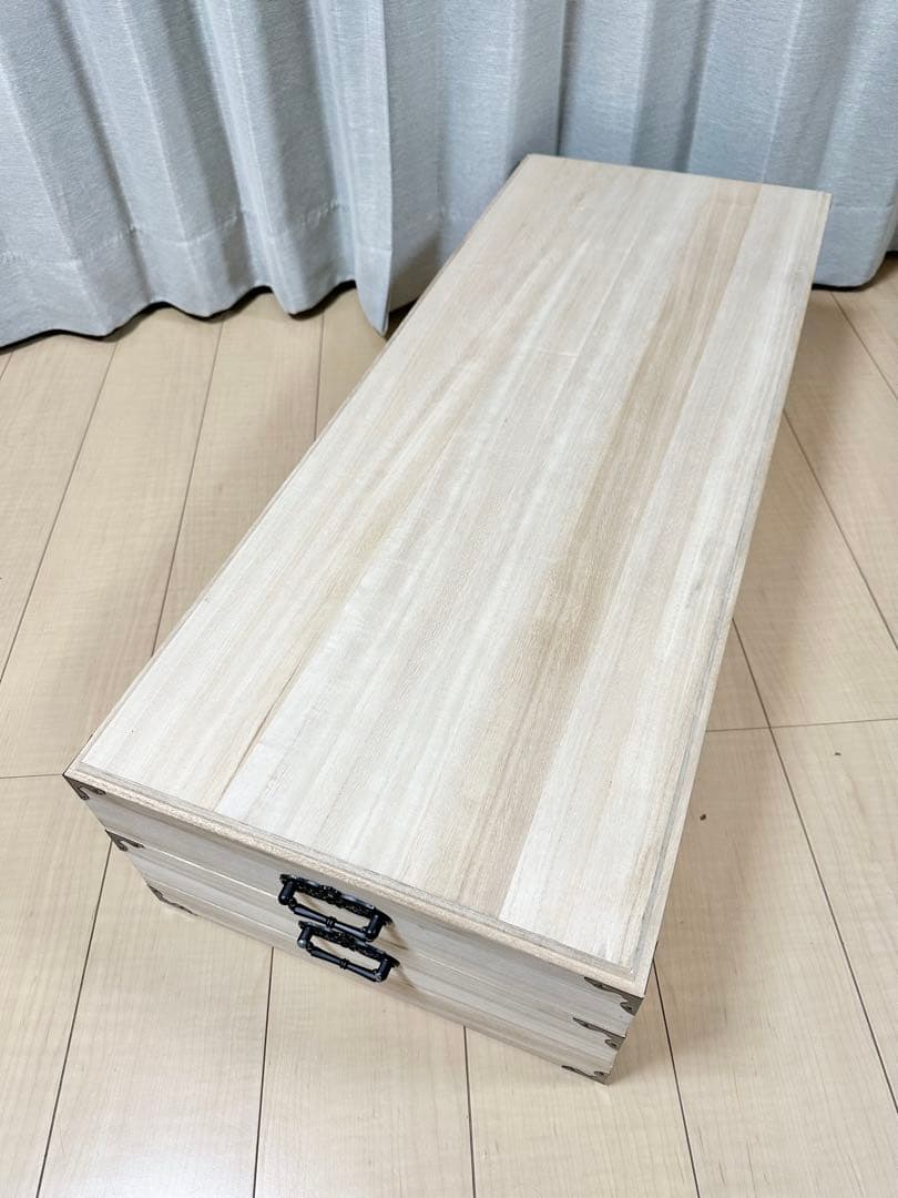 良品 特選京呉服 桐製 衣装ケース 2段 桐箱 桐ケース