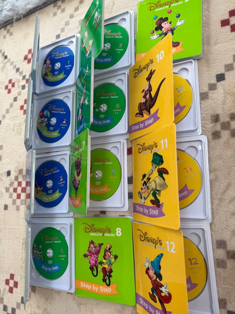 【中古特価】2018 DWE ディズニー英語 DVD、CD、BOOK