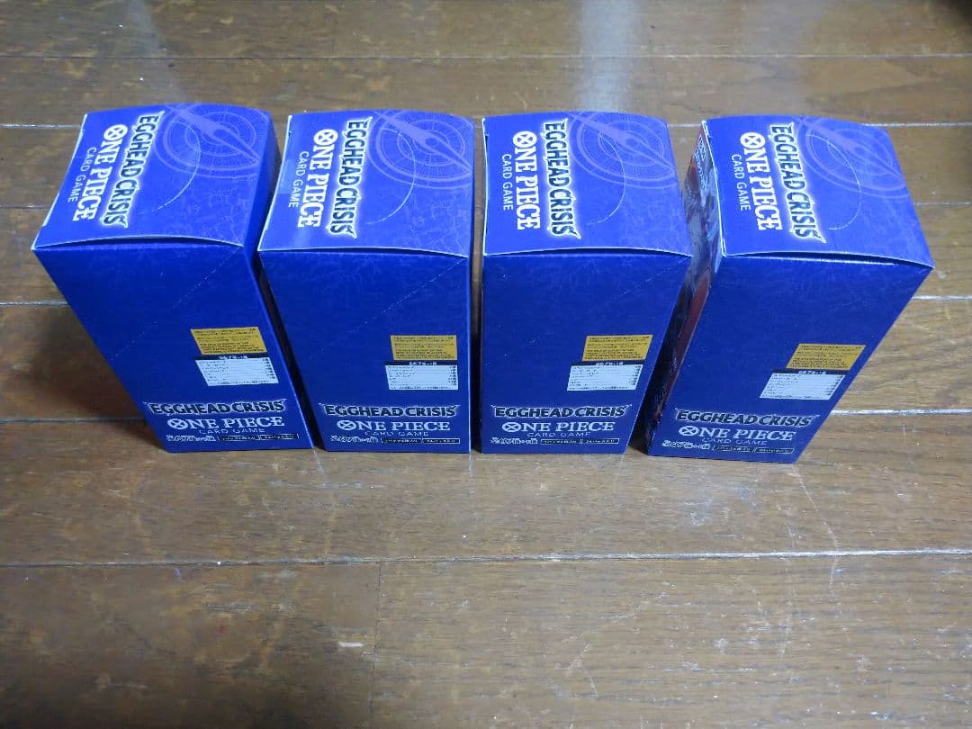 ワンピース カードゲーム エッグヘッドクライシス未開封シール付き4box