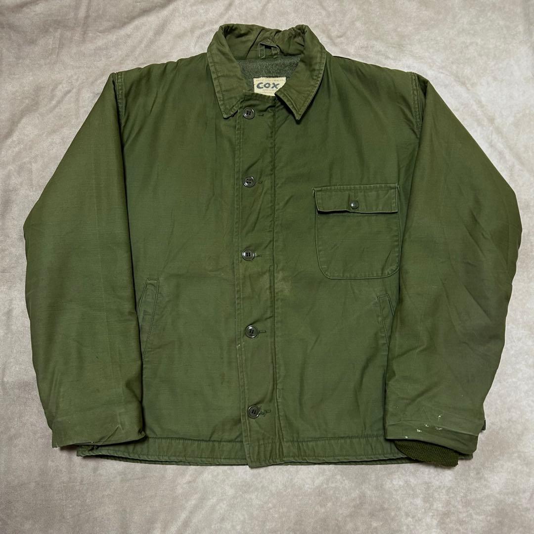 70s US Navy A-2 デッキジャケット Large 42 44