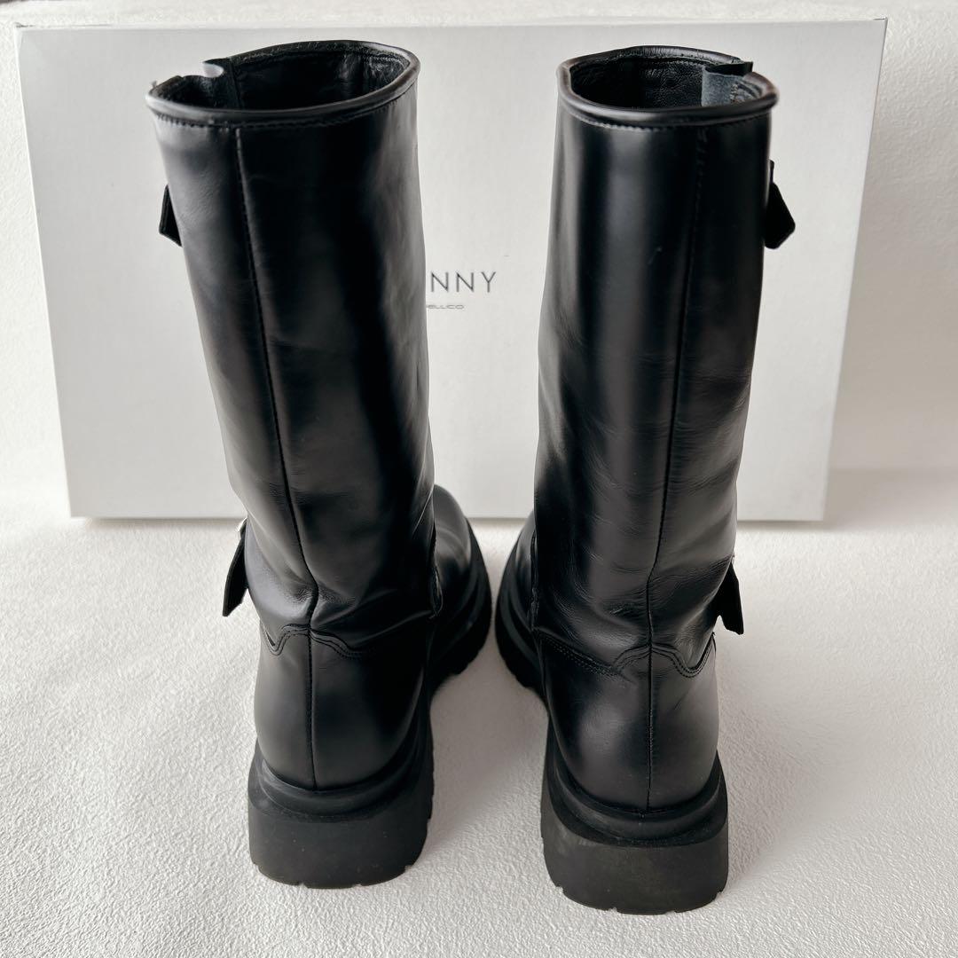 極美品✨ペリーコサニー GENOVA エンジニアブーツ　厚底　撥水　黒　23cm