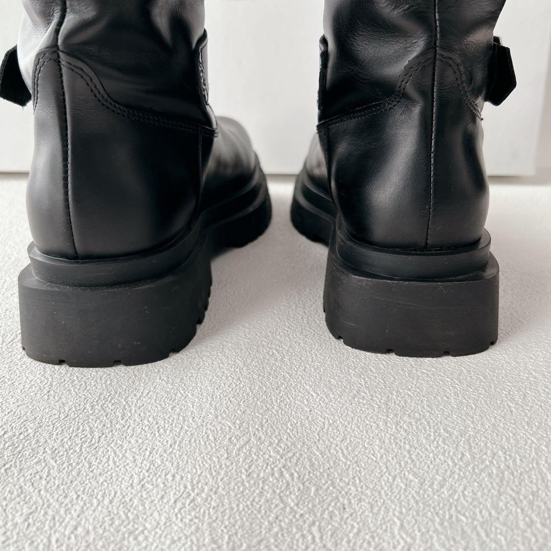 極美品✨ペリーコサニー GENOVA エンジニアブーツ　厚底　撥水　黒　23cm