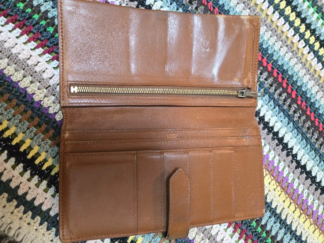 HERMES エルメス ベアンクラシック 長財布 ボックスカーフ