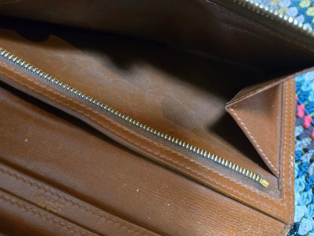 HERMES エルメス ベアンクラシック 長財布 ボックスカーフ