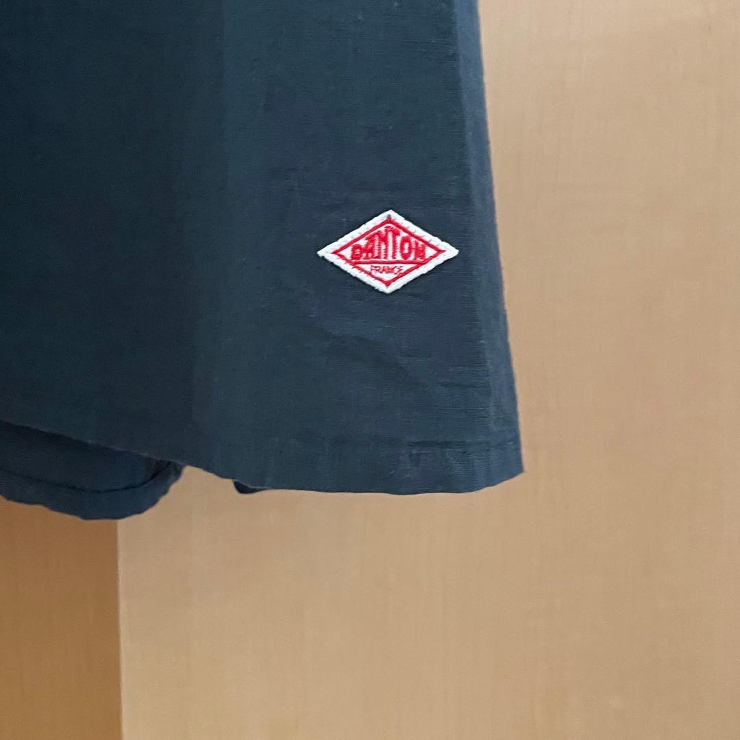 【mi】DANTON コットンリネンポプリン　チュニックワンピース