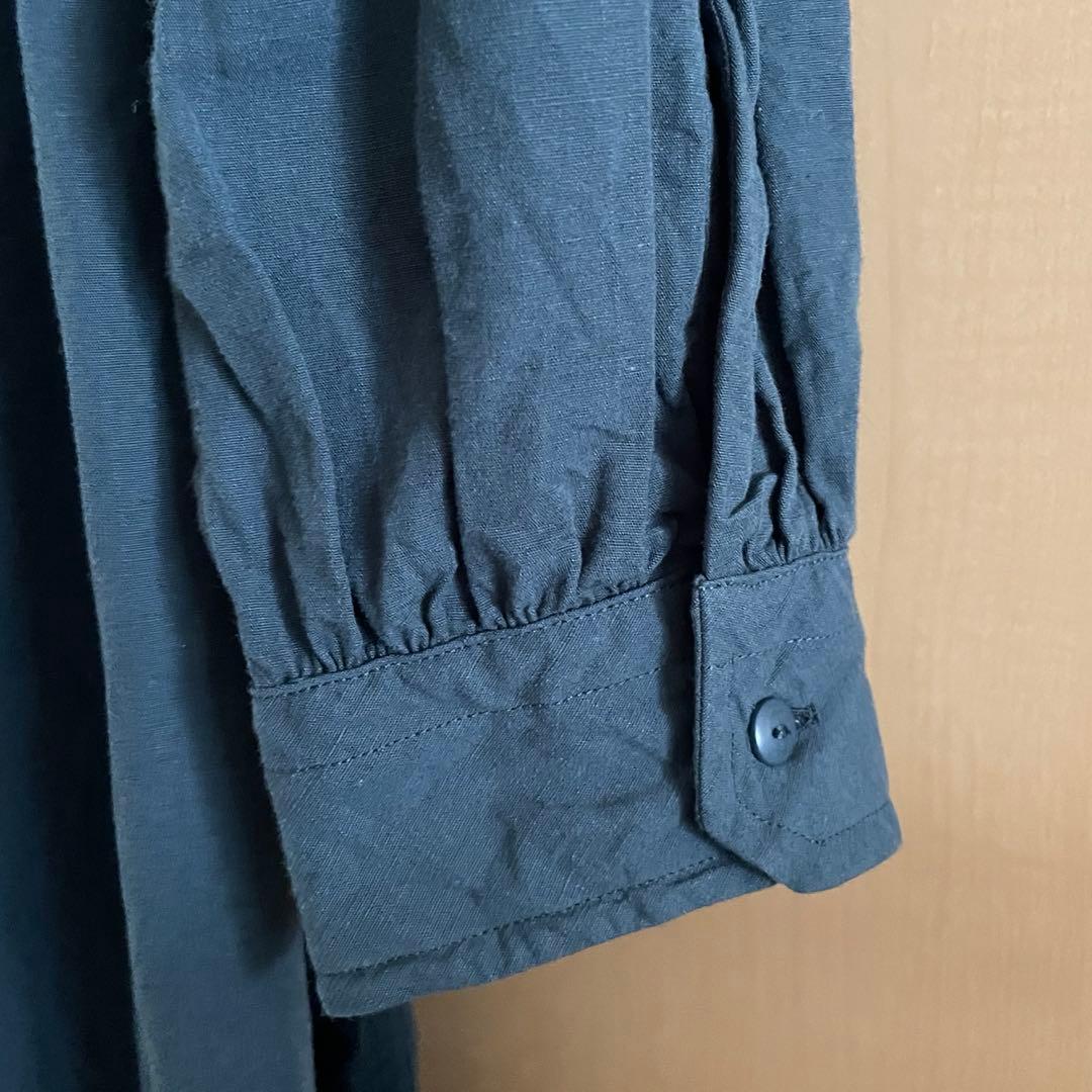 【mi】DANTON コットンリネンポプリン　チュニックワンピース