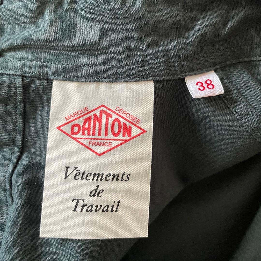 【mi】DANTON コットンリネンポプリン　チュニックワンピース