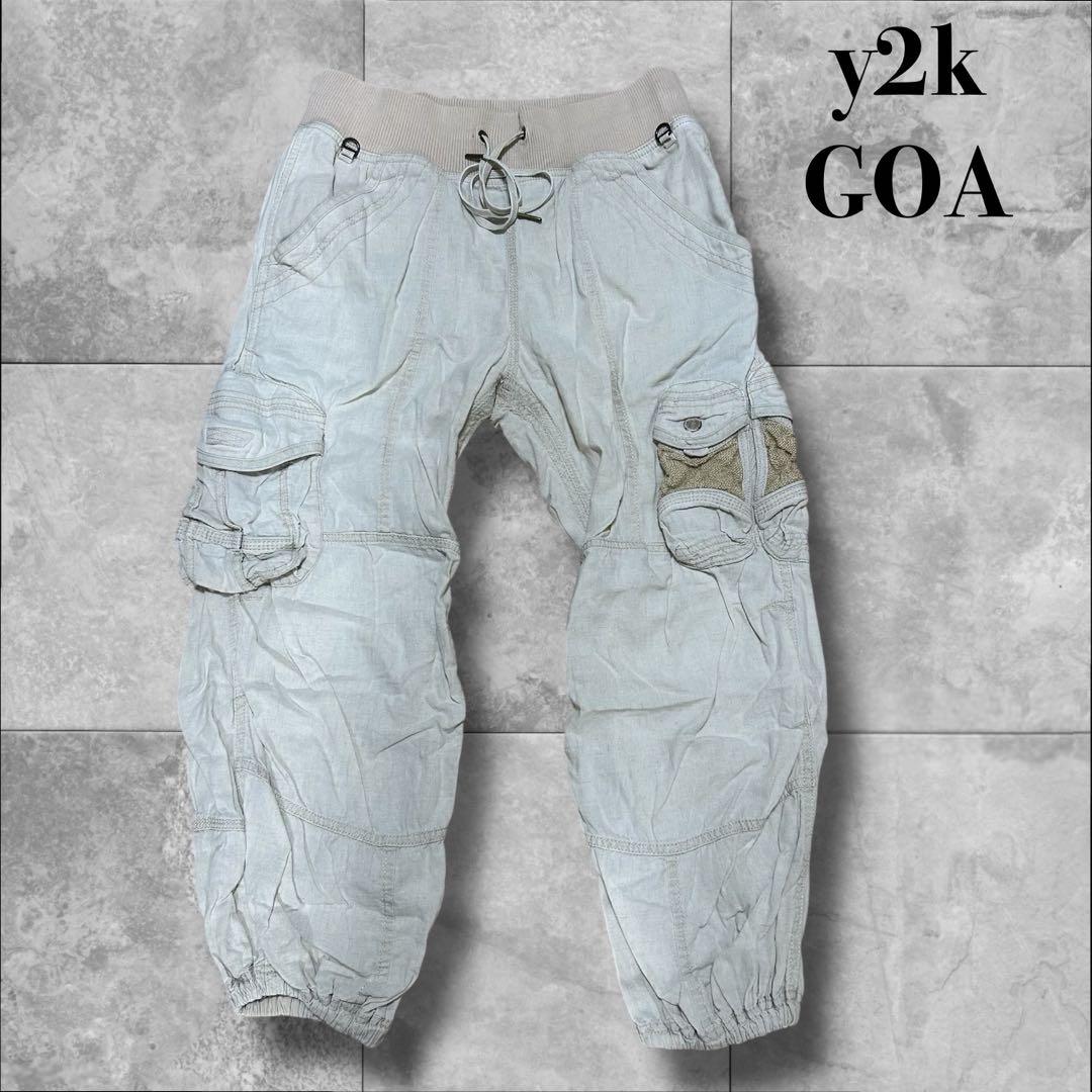 パンツ y2k goa cargo pants japanese label