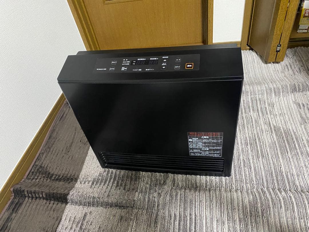 リンナイガスファンヒーター RC-U5801E 都市ガス21年　人気のブラック！