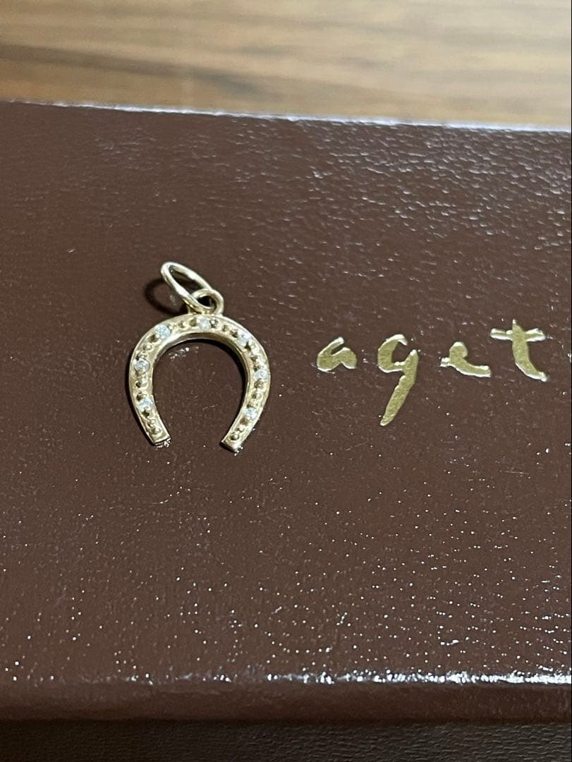 アガット　ネックレスチャーム　ダイヤ　K10