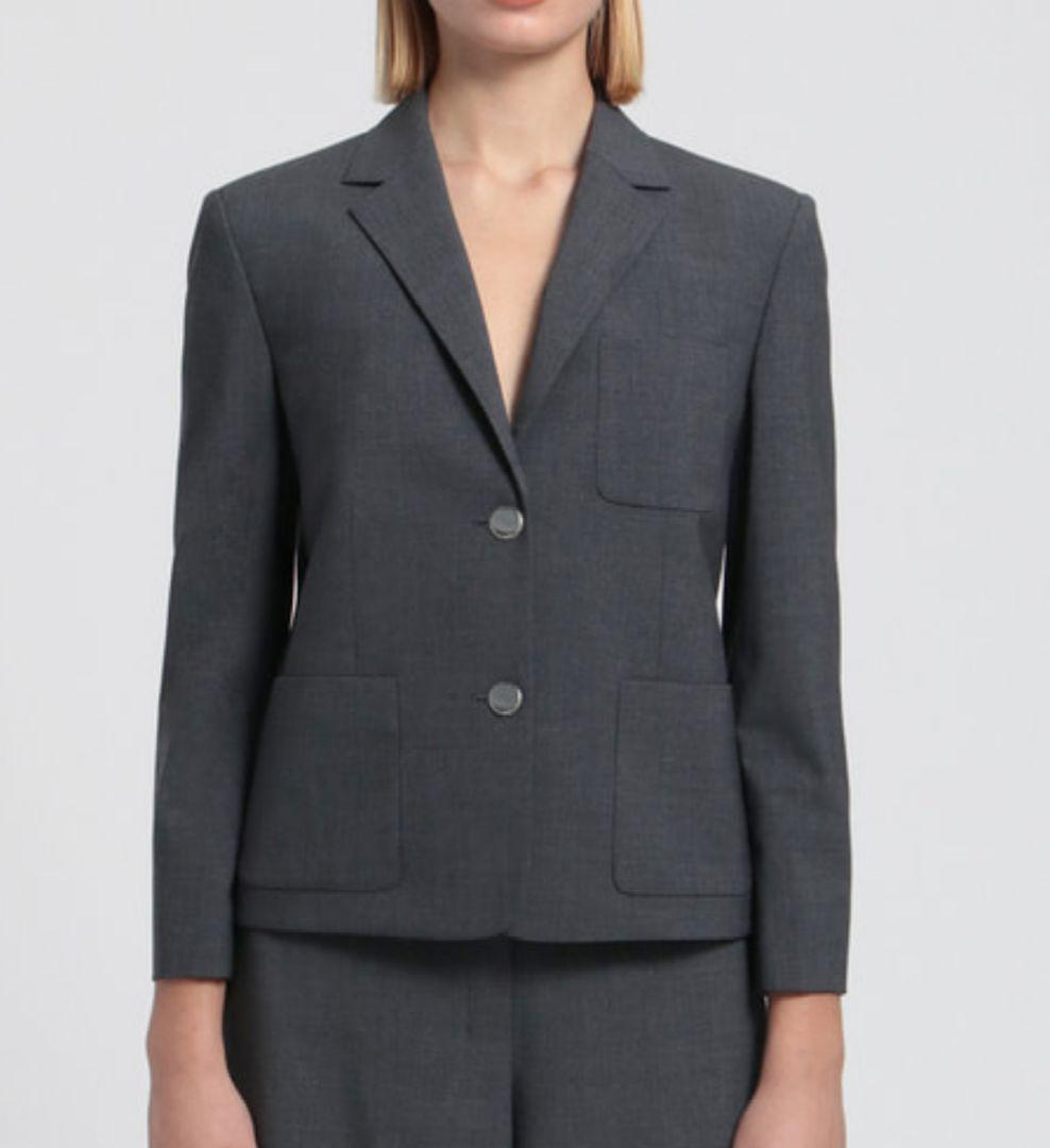 【Theory】Traceable Wool Shrkn Patch S グレー