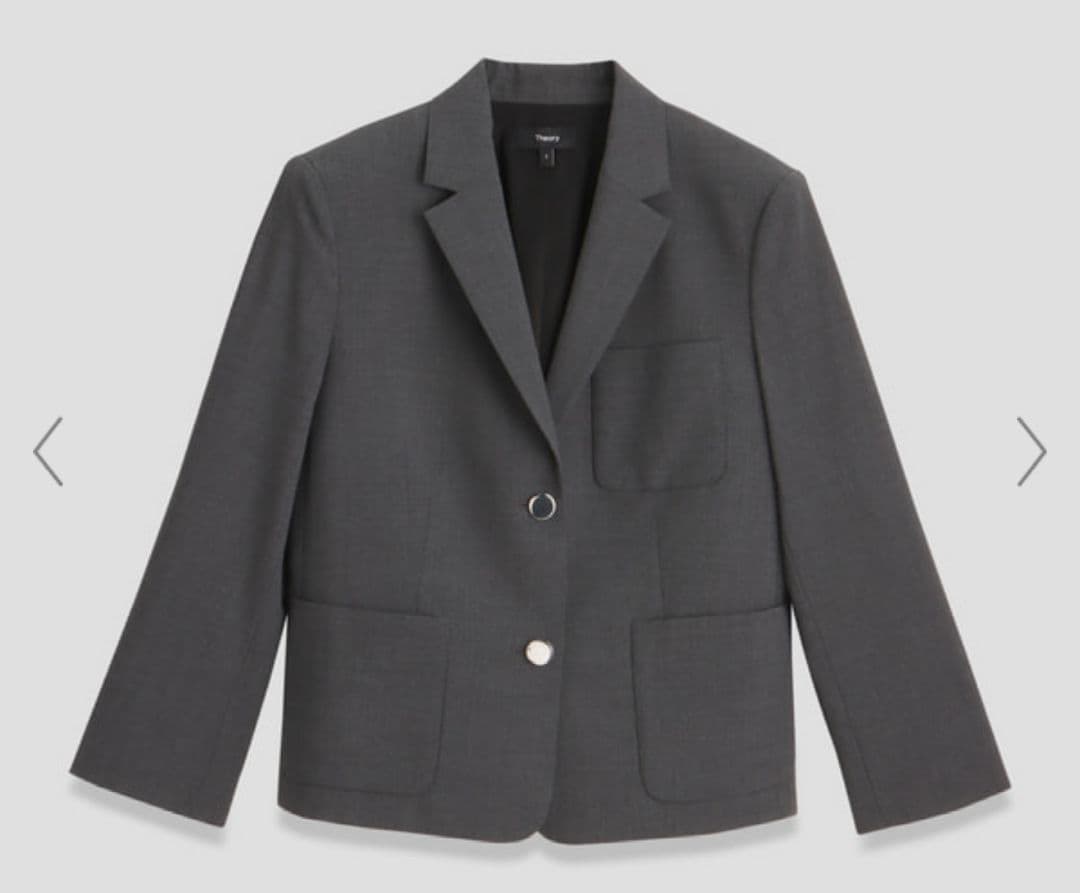 【Theory】Traceable Wool Shrkn Patch S グレー