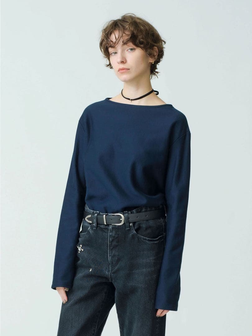 トップス AURALEE RonHerman Boat Neck Sweat Shirt