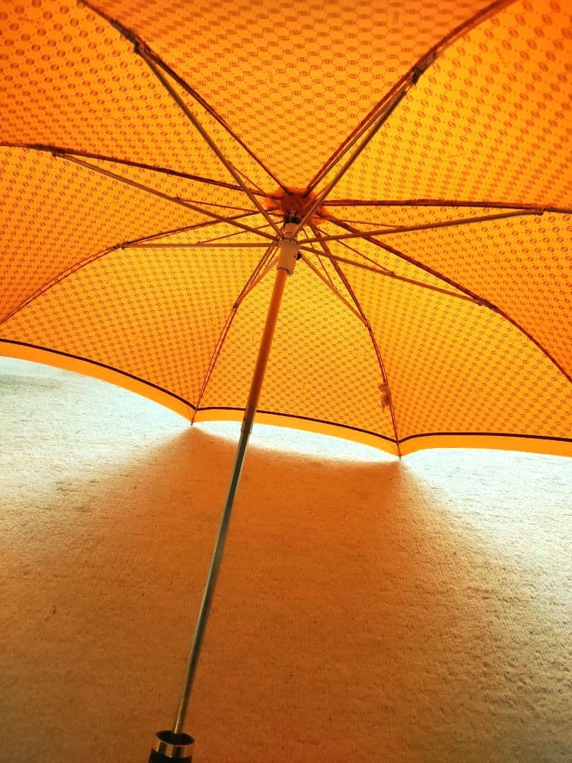 未使用品　オールド　GUCCI　傘　ヴィンテージ 折り畳み傘　オレンジ レア