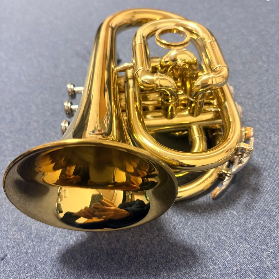 J. Michael ポケット トランペット 本体 ケース付き