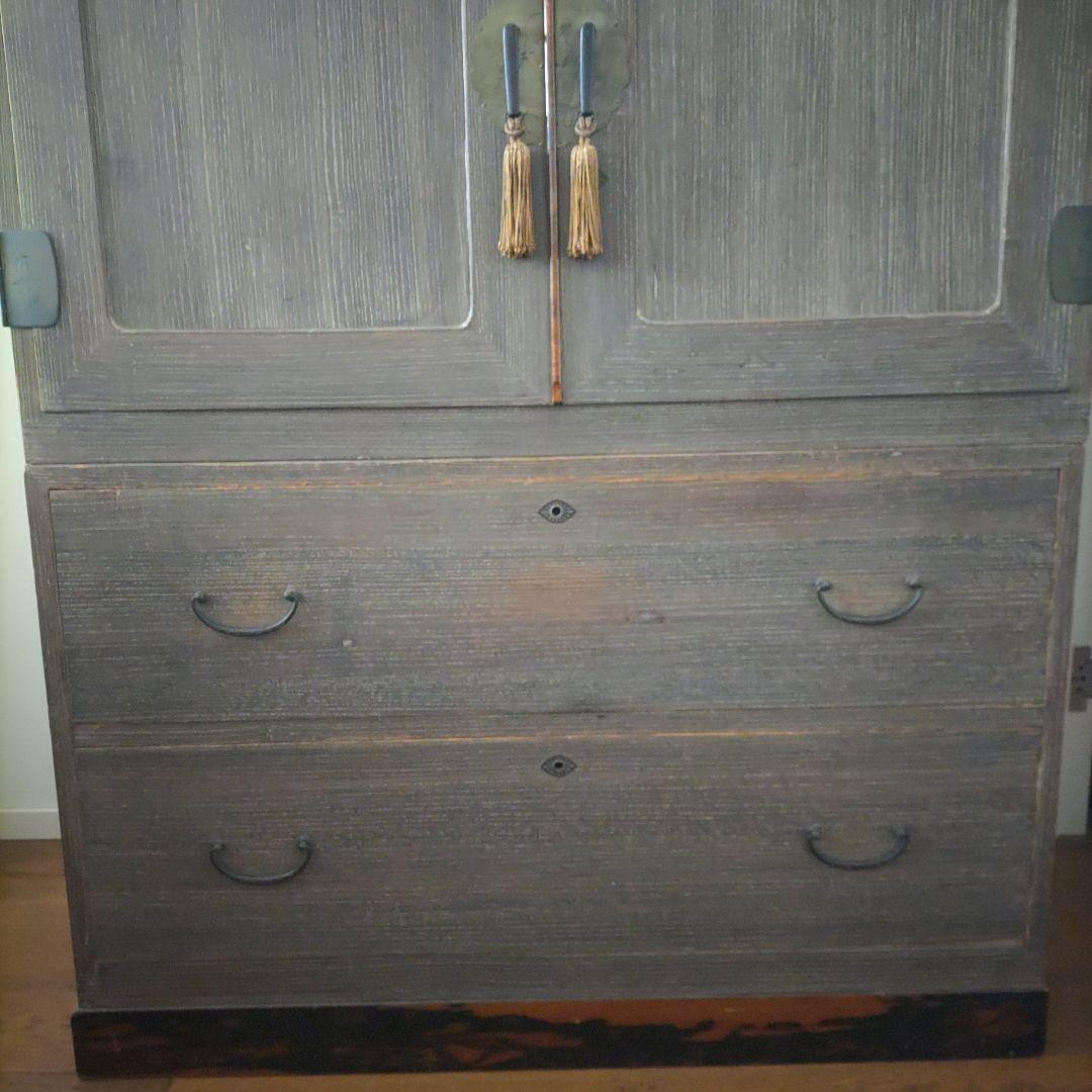 昭和レトロ　着物 桐箪笥　古道具　3分割可能