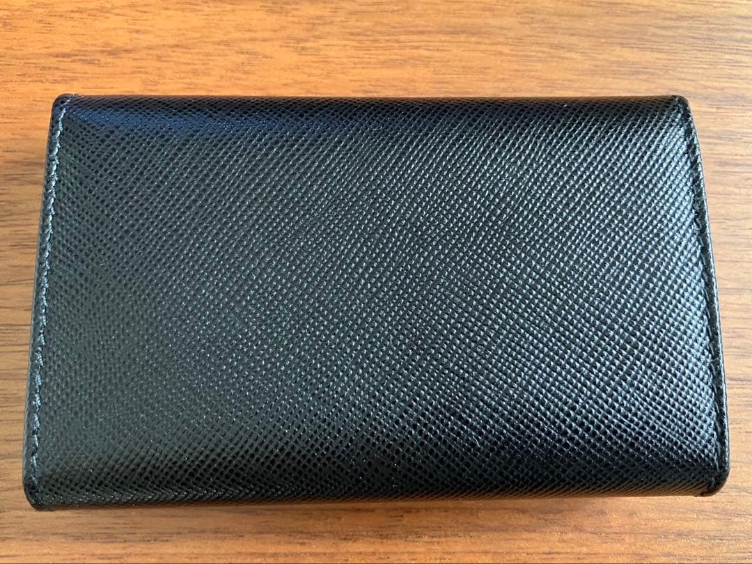 PRADA プラダ 6連レザーキーケース 三角プレート完全未使用希少経年品