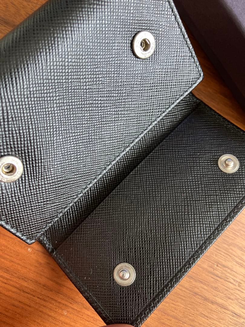 PRADA プラダ 6連レザーキーケース 三角プレート完全未使用希少経年品