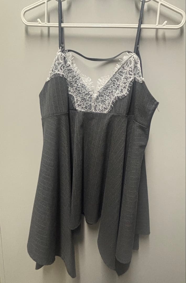トップス HANDKERCHIEF HEM LACE CAMI TUNIC