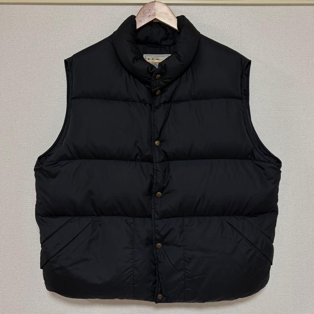 90's LLBean ダウンベスト　ブラック　古着