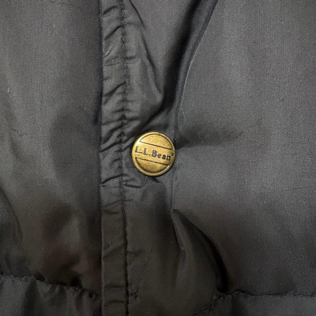 90's LLBean ダウンベスト　ブラック　古着