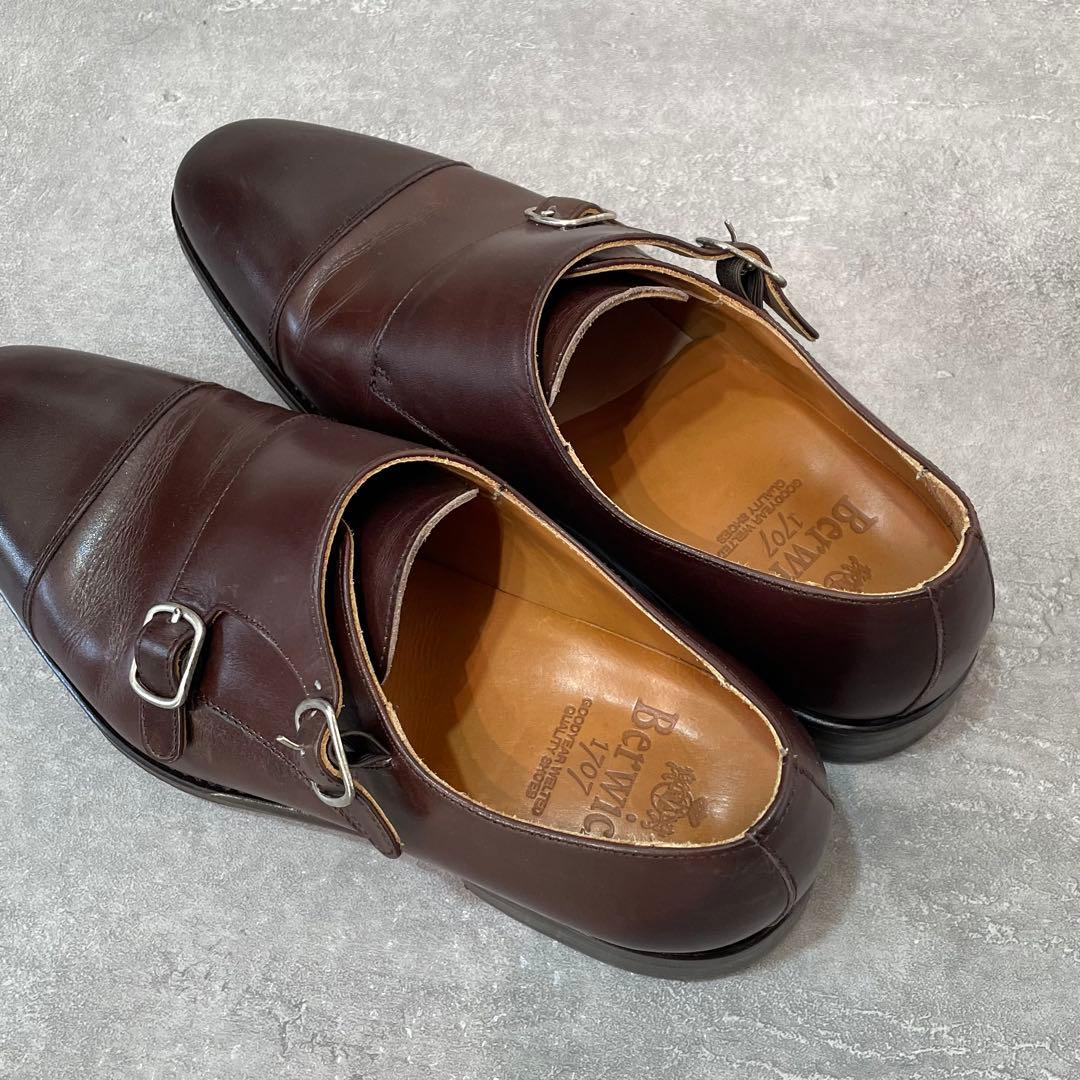 美品✨バーウィック ダブルモンク ストラップ 5212 6.5 26cm