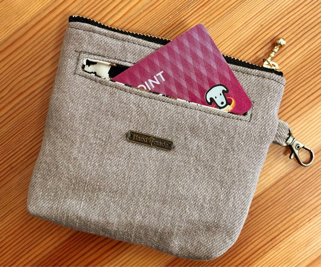 yuベージュリメイクバッグNo.814•No.815☆ハンドバッグポーチ