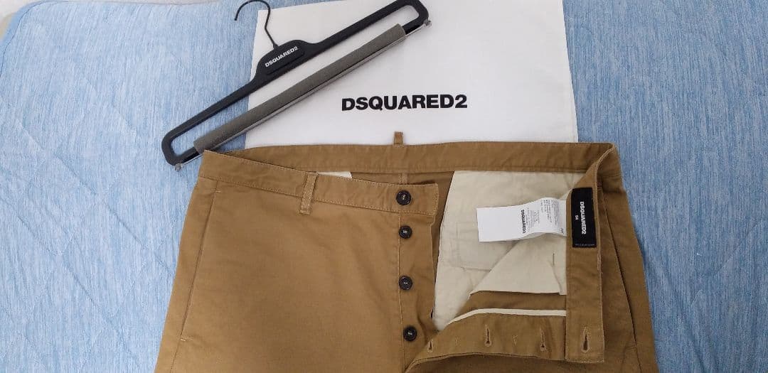 DSQUARED2　54　チノパン　パンツ　カーキ　ブラウン　茶色　タグ付き