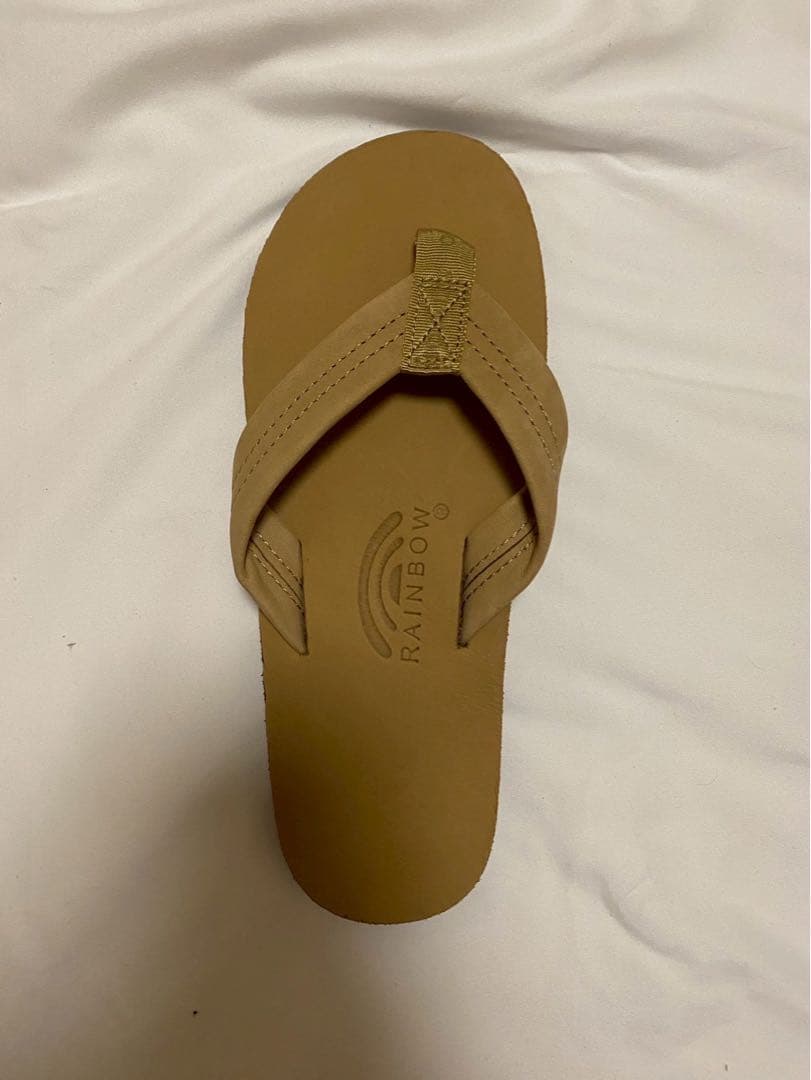 新品未使用RAINBOW レインボーベージュサンダル 25センチ