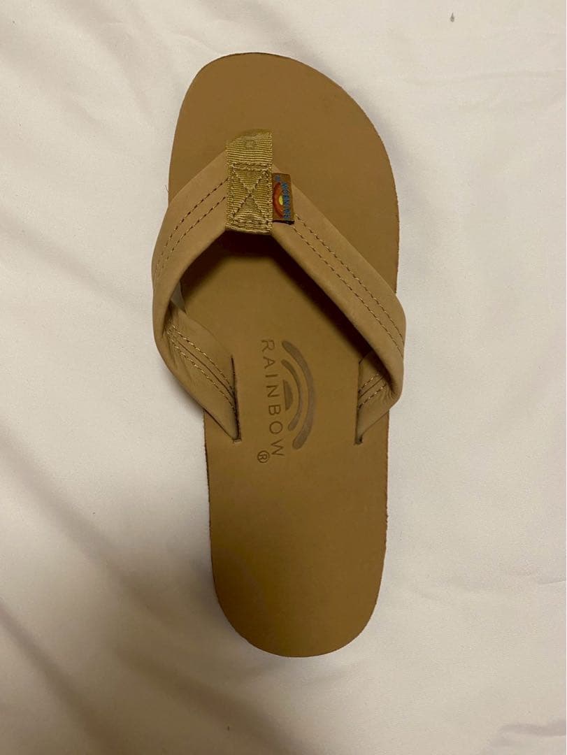 新品未使用RAINBOW レインボーベージュサンダル 25センチ